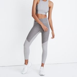 Outdoor voices grey two tone leggings size small